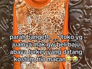 Viral Baju Lebaran Core, Beli Abaya via Online yang Datang Malah Baju Macan