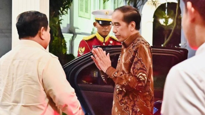 Presiden Prabowo Subianto mengundang Presiden ke-7 Republik Indonesia Joko Widodo untuk berbuka puasa bersama di Istana Kepresidenan Jakarta, Rabu (26/3/2025). (Instagram/Kemensetneg RI)