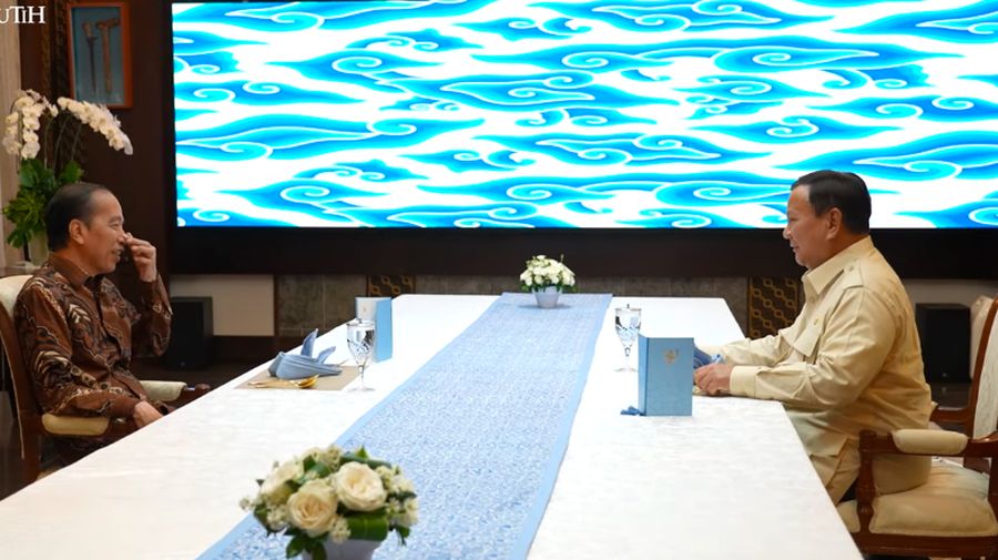 Suasana Jokowi dan Prabowo berbuka puasa bersama