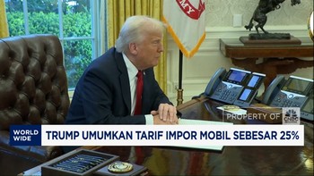Video: Trump Umumkan Tarif Impor Mobil Sebesar 25%