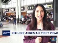 Video: Pemudik Senang Tiket Pesawat Turun di Momen Mudik Lebaran