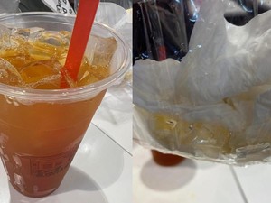 Kecewa! Pembeli Ini Beli Es Teh Lemon Rp 54.000 tapi Isinya Banyak Es Batu