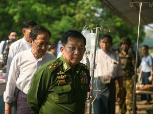 Kemunculan Langka Pemimpin Junta Militer Usai Gempa Dahsyat Myanmar