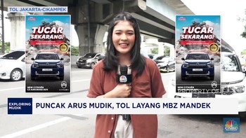 Video: Puncak Arus Mudik, Tol Layang MBZ Mandek