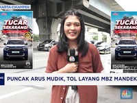 Video: Puncak Arus Mudik, Tol Layang MBZ Mandek