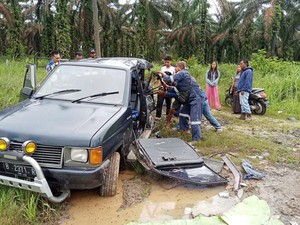 Mobil Pemudik Asal Jakarta Kecelakaan di Muba, 2 Orang Tewas