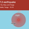 Gempa Kuat M7,1 Guncang Tonga, Sirene Tsunami Meraung-raung