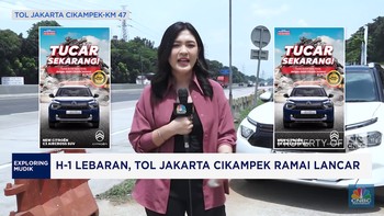 Video: H-1 Lebaran, Tol Jakarta Cikampek Ramai Lancar