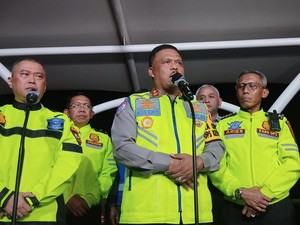 Kakorlantas Setop Contraflow di Km 55-70 Tol Jakarta-Cikampek