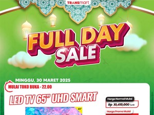 Diskon Jumbo Buat Smart TV UHD 65 Inch di Transrmart Full Day Sale