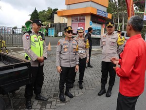 Beri Kenyamanan Pengunjung, Kapolresta Magelang Cek Pengamanan Ketep Pass