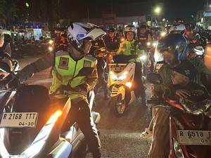 Pantau Situasi Jelang Lebaran, Kapolres Purbalingga Naik Motor Pimpin Patroli