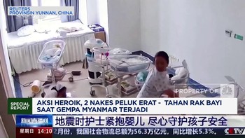 Video: Aksi Heroik Nakes Peluk Erat Bayi Saat Gempa Myanmar