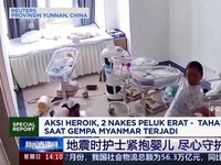 Video: Aksi Heroik Nakes Peluk Erat Bayi Saat Gempa Myanmar