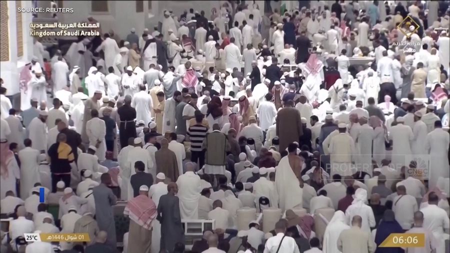 Suasana Salat Idulfitri di Masjidil Haram, Jemaah Tumpah Ruah