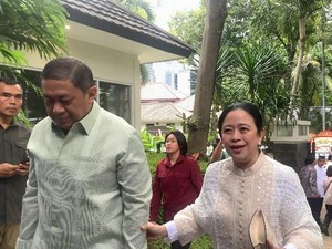 Puan hingga Menteri-menteri Prabowo Hadiri Open House Ketua MPR Muzani