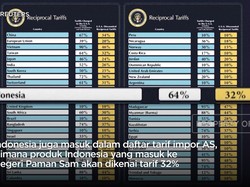 Video: Daftar 185 Negara Kena Tarif Impor Trump, Indonesia Kena 32%