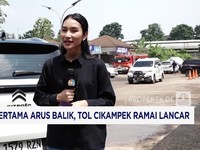 Video: Hari Pertama Arus Balik, Tol Cikampek Ramai Lancar