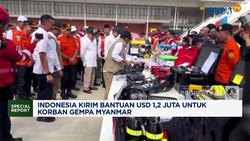 Indonesia Kirim Bantuan USD 1,2 Juta Untuk Korban Gempa Myanmar