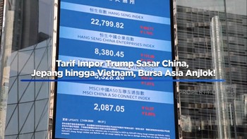 Video: Bursa Asia Anjlok Usai Trump Umumkan Tarif Impor Jepang-Korsel