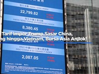 Video: Bursa Asia Anjlok Usai Trump Umumkan Tarif Impor Jepang-Korsel
