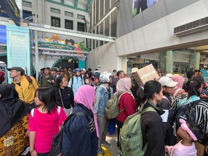 Puncak Arus Balik Kereta Hari Ini, 52 Ribu Pemudik Kembali ke Jakarta
