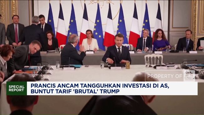 Prancis Ancam Tangguhkan Investasi di AS, Buntut Tarif 'Brutal' Trump