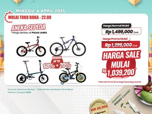 Diskon Gede-gedean Produk Aneka Sepeda, Hanya di Transmart Full Day Sale