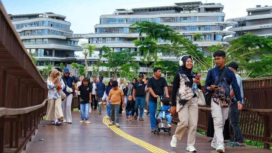 Kunjungan msyarakat ke KIPPIKN selama libur Lebaran. (Dok. OIKN)
