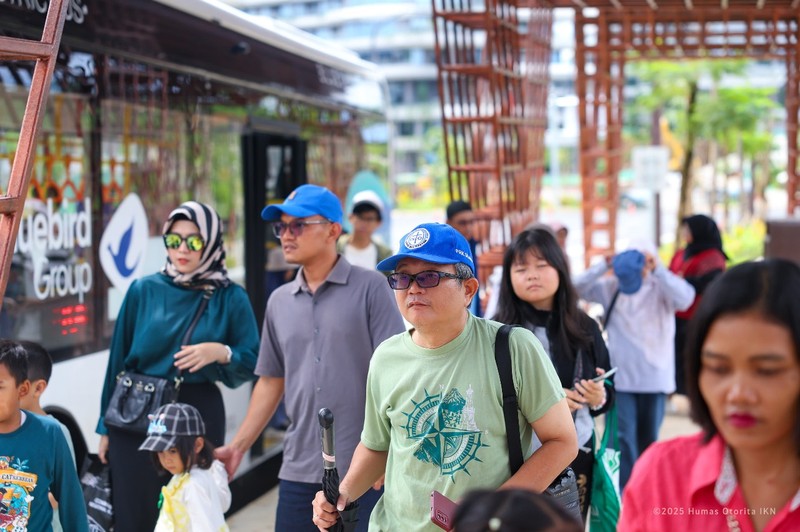 Kunjungan msyarakat ke KIPPIKN selama libur Lebaran. (Dok. OIKN)