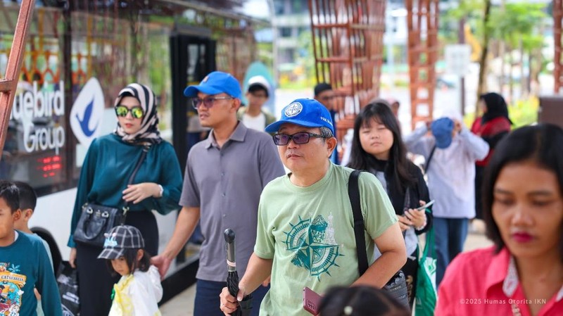 Kunjungan msyarakat ke KIPPIKN selama libur Lebaran. (Dok. OIKN)