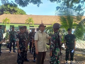 Menhan Sjafrie Cek Sarana Latihan Prajurit di Secata A Rindam Udayana