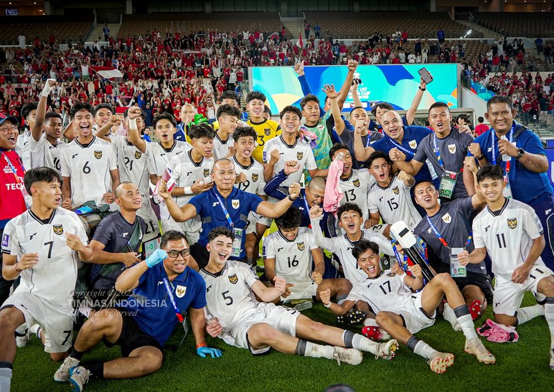 Timnas Indonesia U-17 mengalahkan TImnas Korea Selatan U-17 pada Jumat (4/4/2025) malam WIB. (Dok. PSSI)