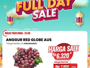 Anggur Diskon Gede-gedean di Transmart Full Day Sale