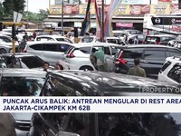 Arus Balik Stasiun Pasar Senen - Rest Area Tol Japek Km 62B Padat