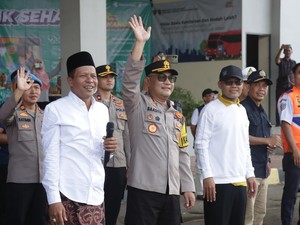 Kapolres Kebumen Hadiri Program Balik Mudik Gratis