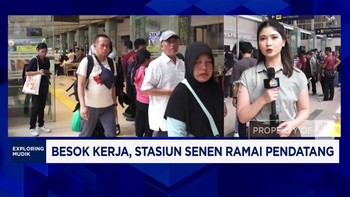 Video: Besok Kerja, Stasiun Senen Ramai Pendatang