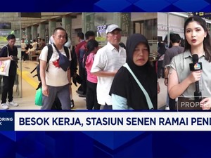 Video: Besok Kerja, Stasiun Senen Ramai Pendatang