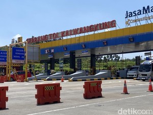 Hari Terakhir Libur Lebaran, Arus Balik di Tol Kalikangkung Menurun