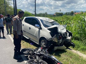 Adu Banteng Motor Vs Mobil di Jalan Parangtritis, ABG Asal Sragen Tewas