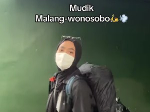 Viral Wanita Pulang Kampung Naik Motor Sendiri Tempuh 14 Jam