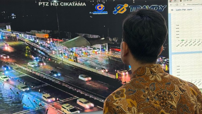 Wapres Tinjau Puncak Arus Balik Lebaran 2025 di Jasa Marga Toll Road Command Center. (Biro Pers, Media, dan Informasi
Sekretariat Wakil Presiden)