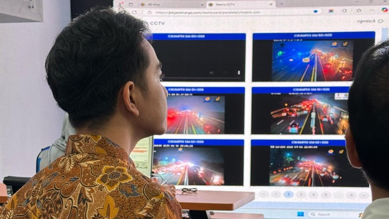 Wapres Tinjau Puncak Arus Balik Lebaran 2025 di Jasa Marga Toll Road Command Center. (Biro Pers, Media, dan Informasi
Sekretariat Wakil Presiden)