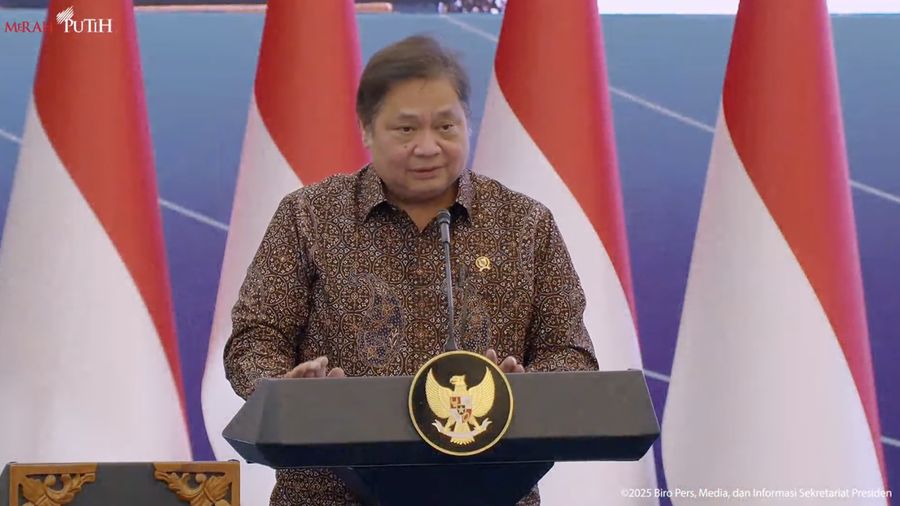 Airlangga Hartanto dalam acara tema