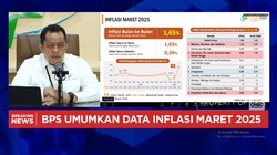 Video: BPS Catat Kenaikan Inflasi Maret 2025, Capai 1,65% (mtm)