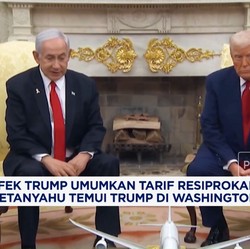 Video: Efek Umumkan Tarif Resiprokal, Netanyahu Temui Trump di AS