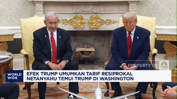 Video: Efek Umumkan Tarif Resiprokal, Netanyahu Temui Trump di AS