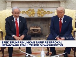 Video: Efek Umumkan Tarif Resiprokal, Netanyahu Temui Trump di AS