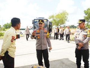 Kapolda Babel Patroli Perumahan Warga yang Ditinggal Mudik