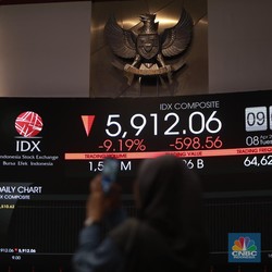 Turun 15%, Saham GOTO dan AMMN Sentuh ARB